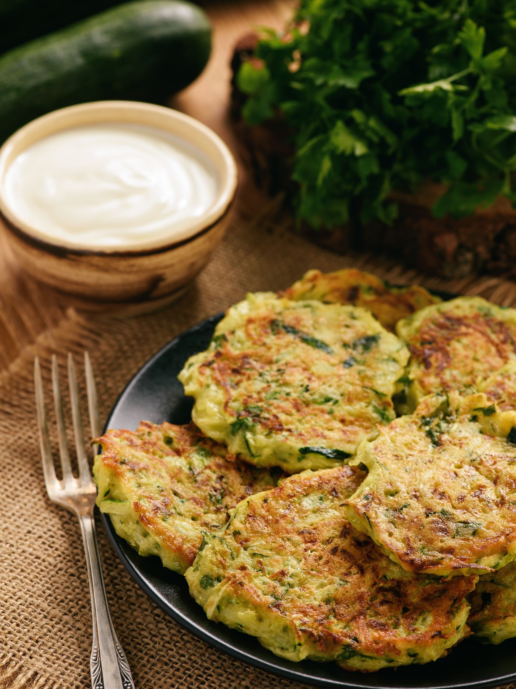 Fried Zucchini Pancakes with Feta and Dill » Foodom