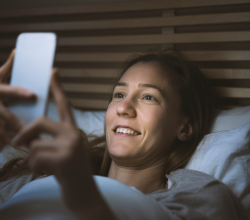 phone in bed mental health